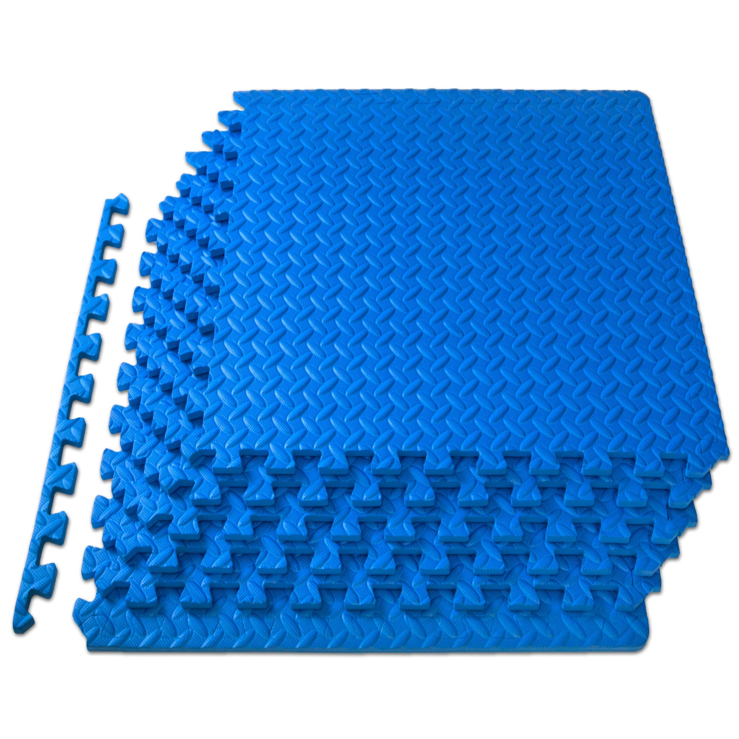 ProSource Puzzle Exercise Mat EVA Foam Interlocking Tiles