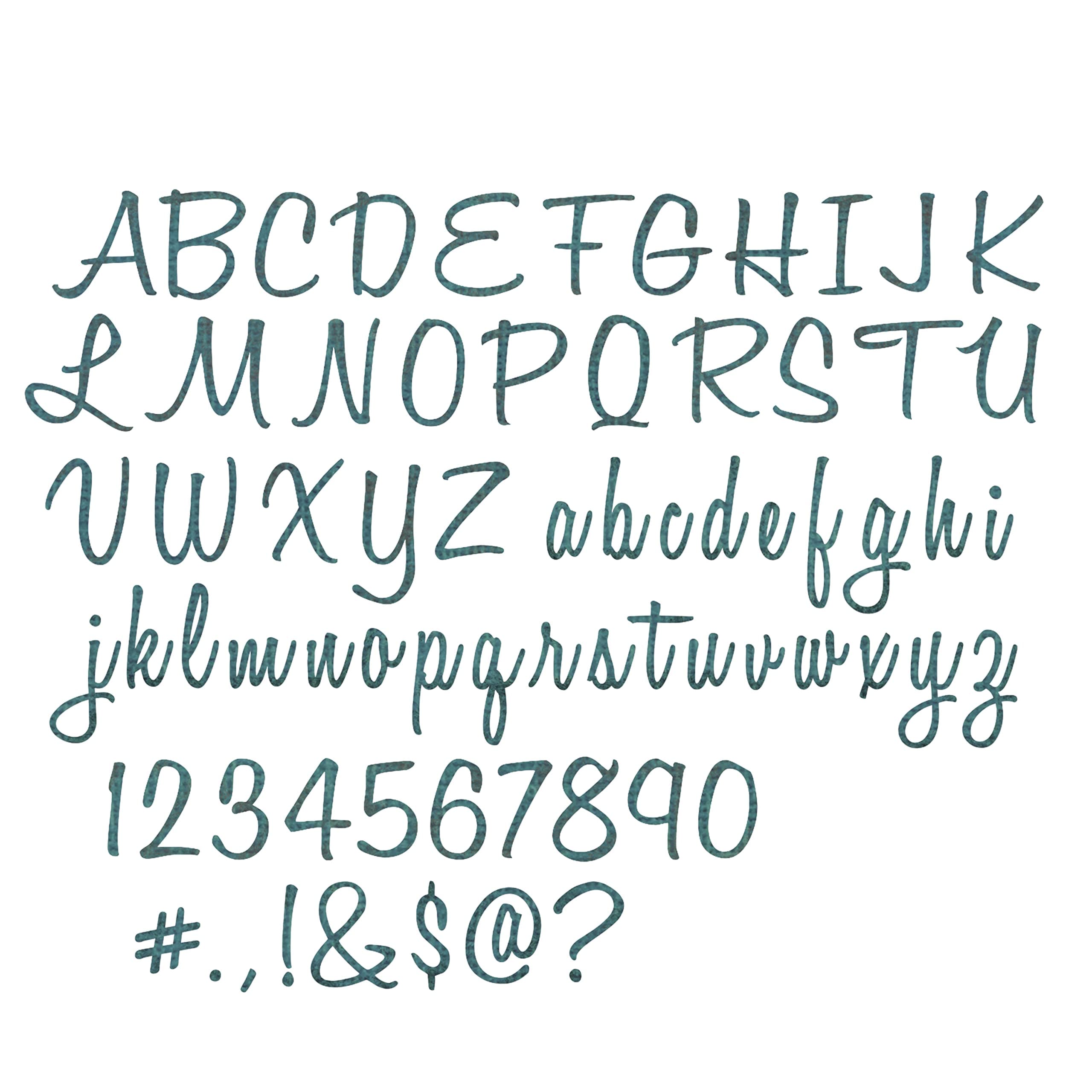 Sizzix Thinlits Die Set 69Pk-Script Upper & Lower By Tim Holtz, Metal, Silver, 19.1 X 14.4 X 0.4 cm