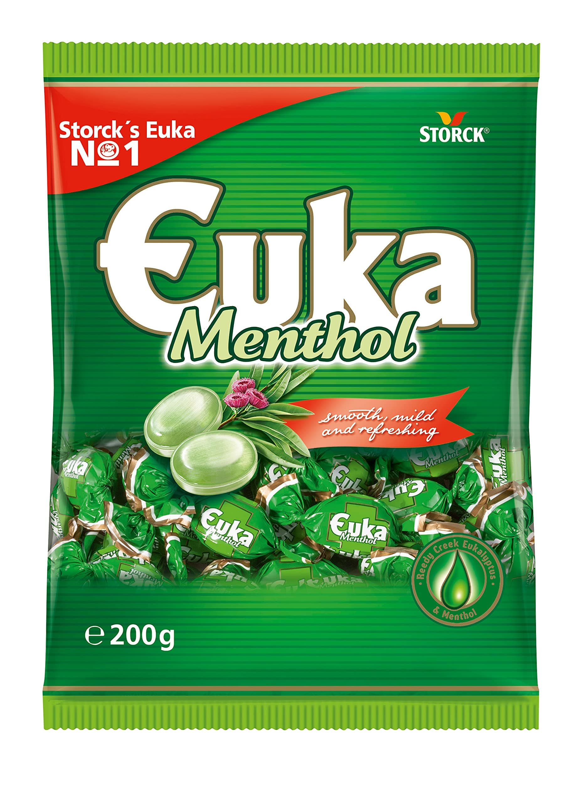 Euka Menthol Candies 200g