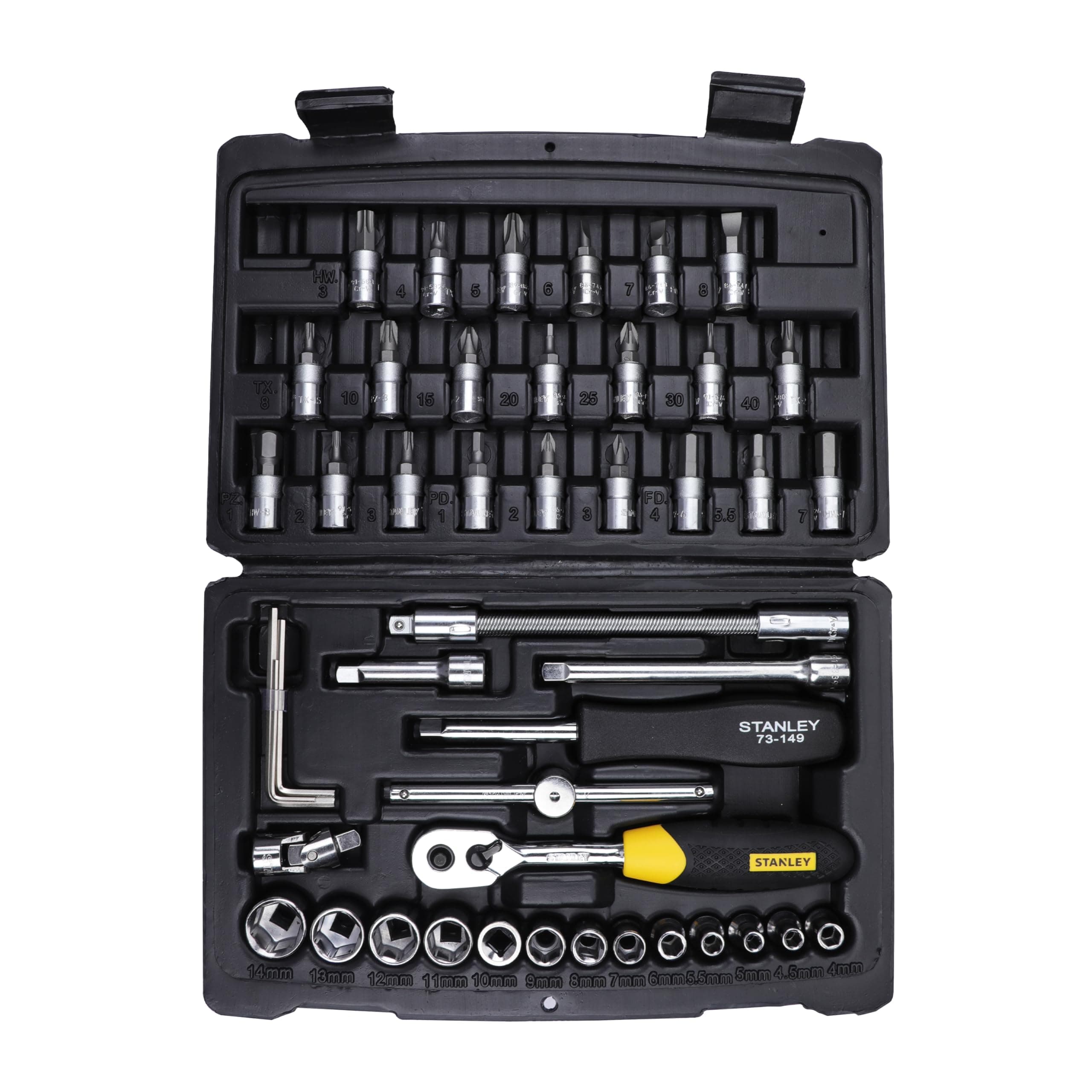 46-Piece 1/4 Drive Metric Socket Set