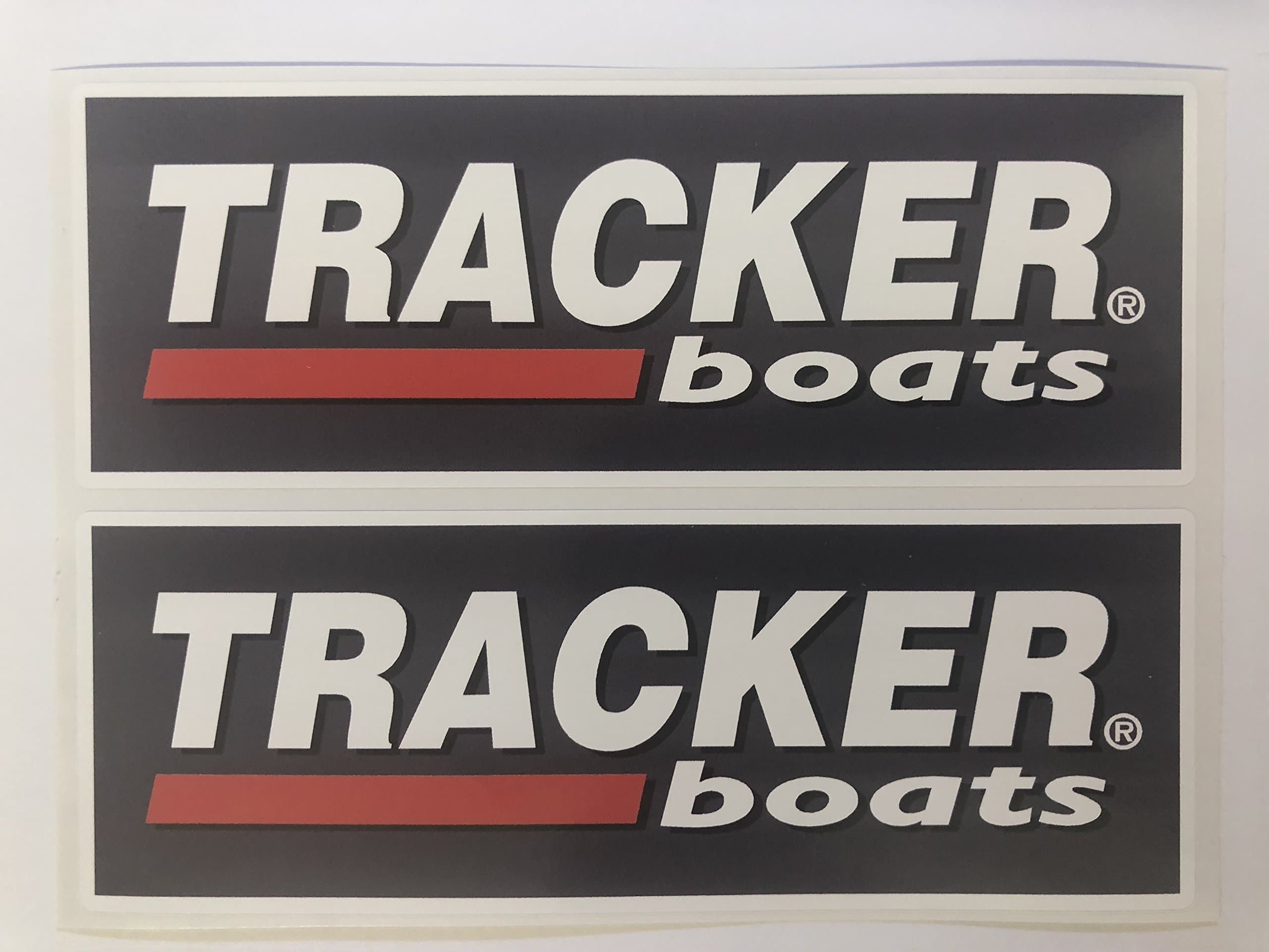 2 Tracker Boats Decals