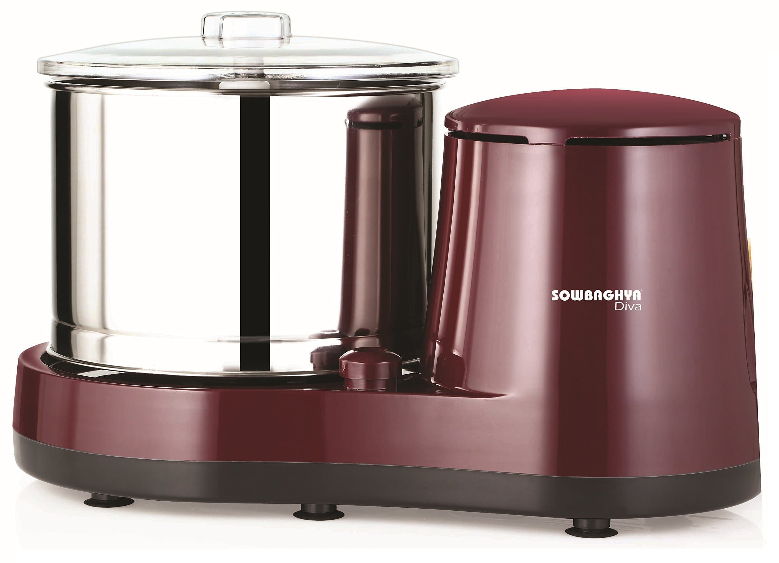 SOWBAGHYA Diva Wet Grinder (Maroon)