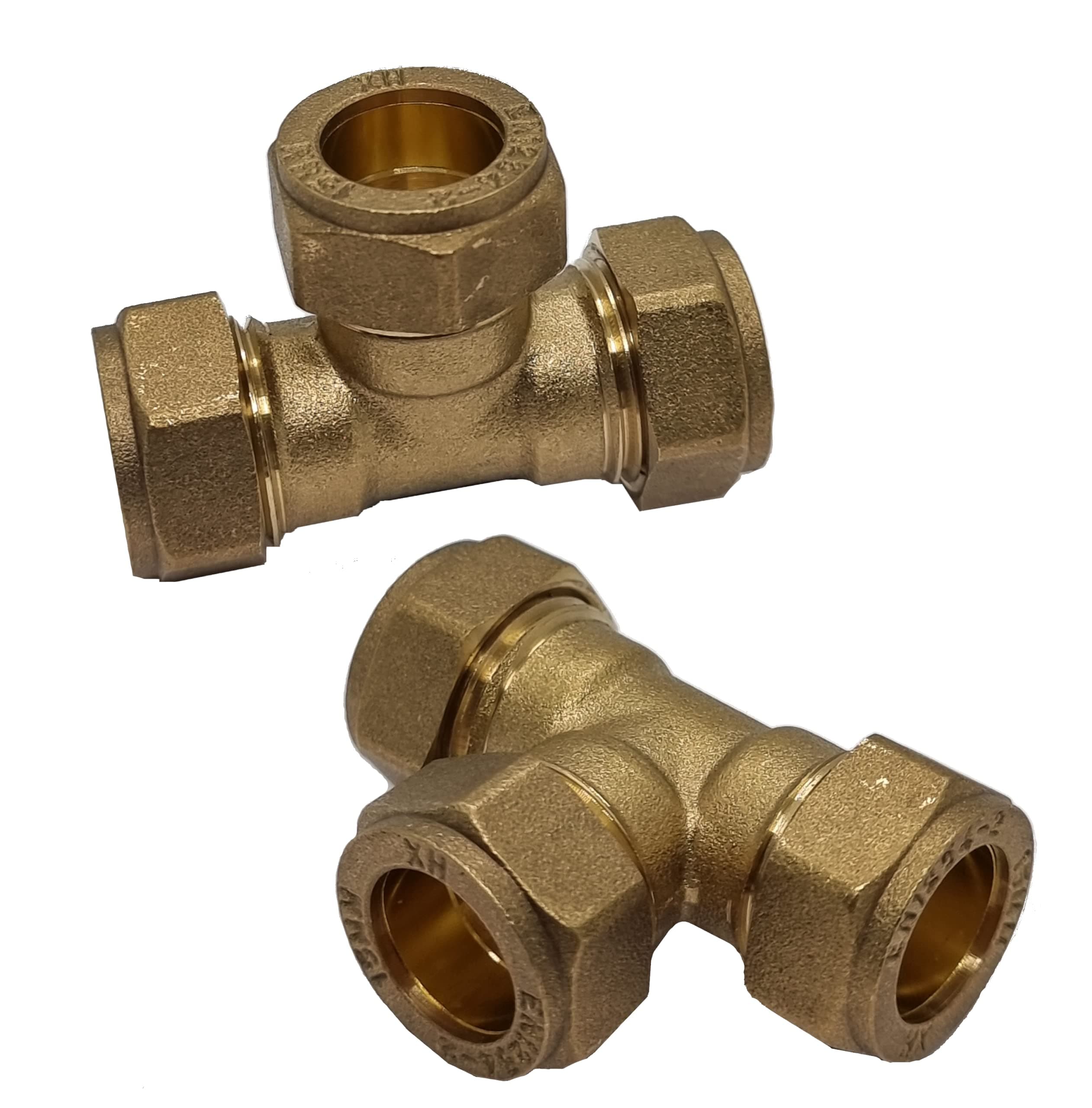 Pipestation 15mm Brass Compression Tee
