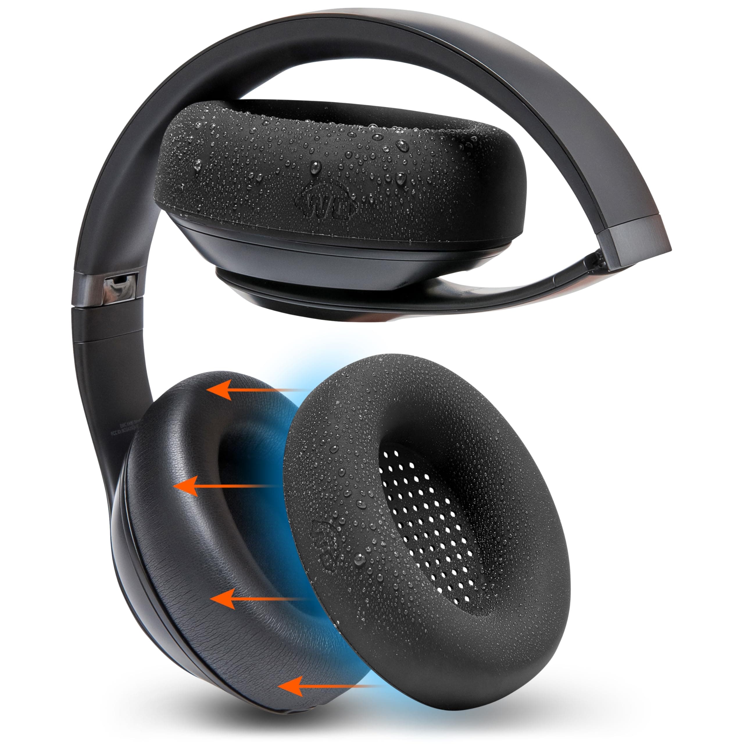 SweatZ Studio Pro - Protective Earpad Covers for Beats Studio Pro made by Wicked Cushions | Sweatproof & Easily Washable | Does not fit any other Beats Headphones | Black