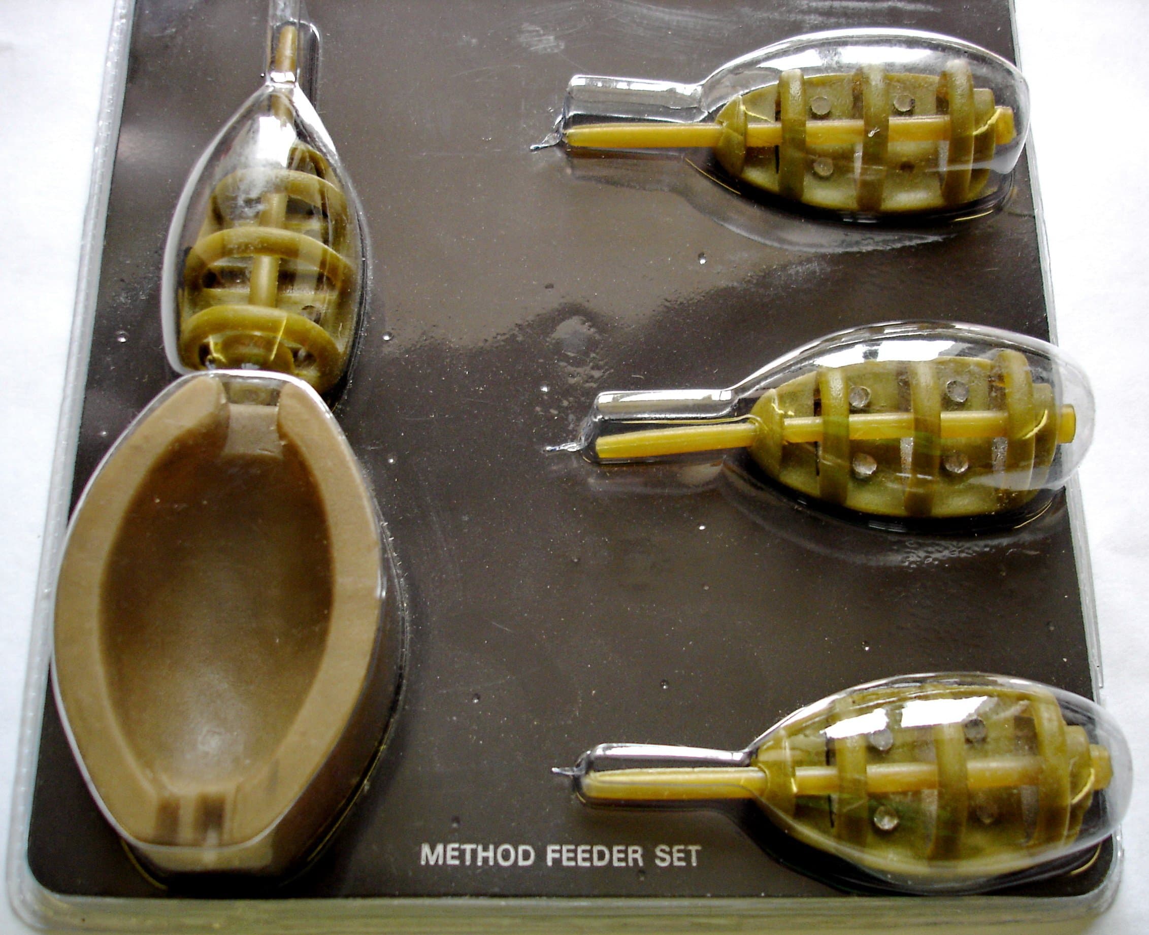 Inline Method Feeder & Super Soft Flexi Mould. Complete Set. 2 x 30g & 2 x 20g Feeders. Devastatingly Effective