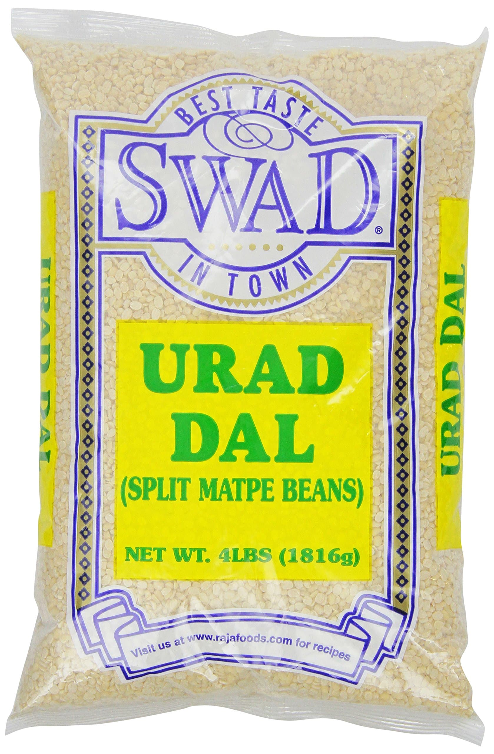 Urad Dal Matpe Beans, Split, 4 Pound