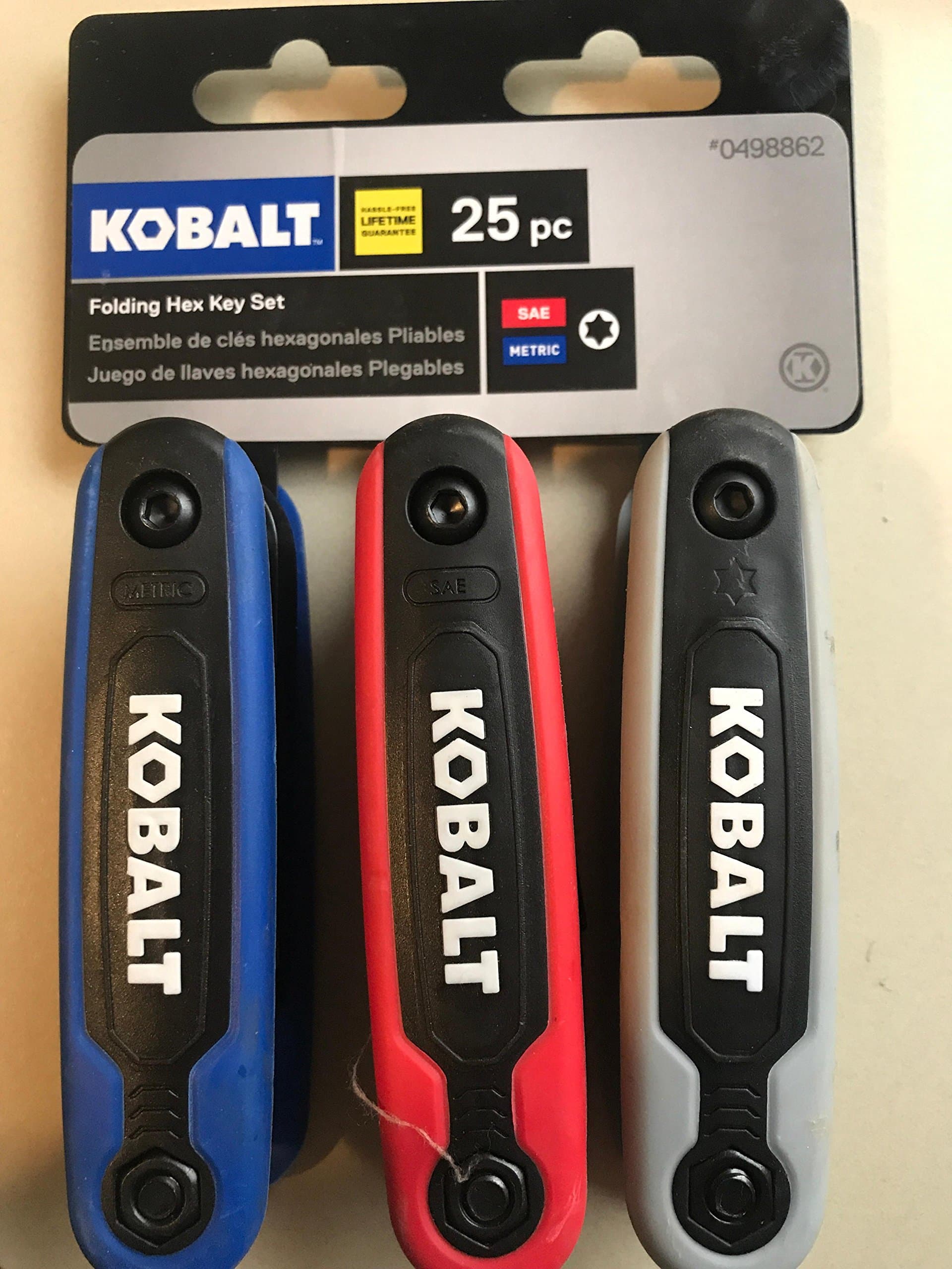 3 count 25 pc Folding Hex Key